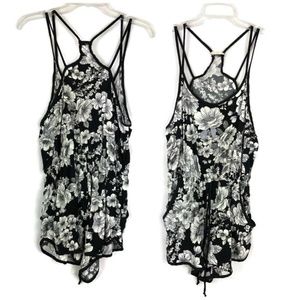 Q Junior's Floral Romper Rayon 1024K
